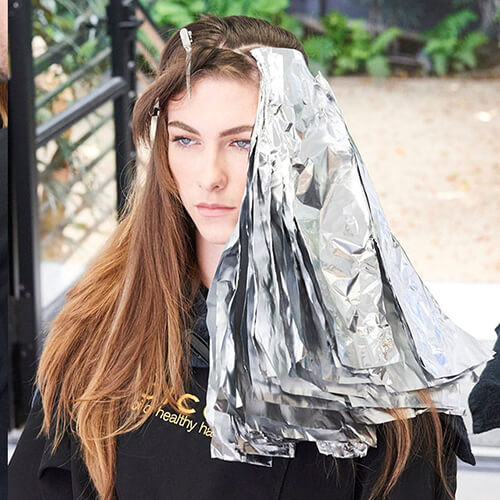 silver blue siren hair color technique step 11