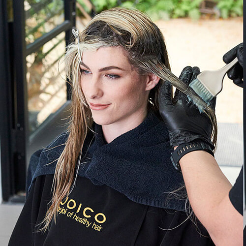 silver blue siren hair color technique step 13