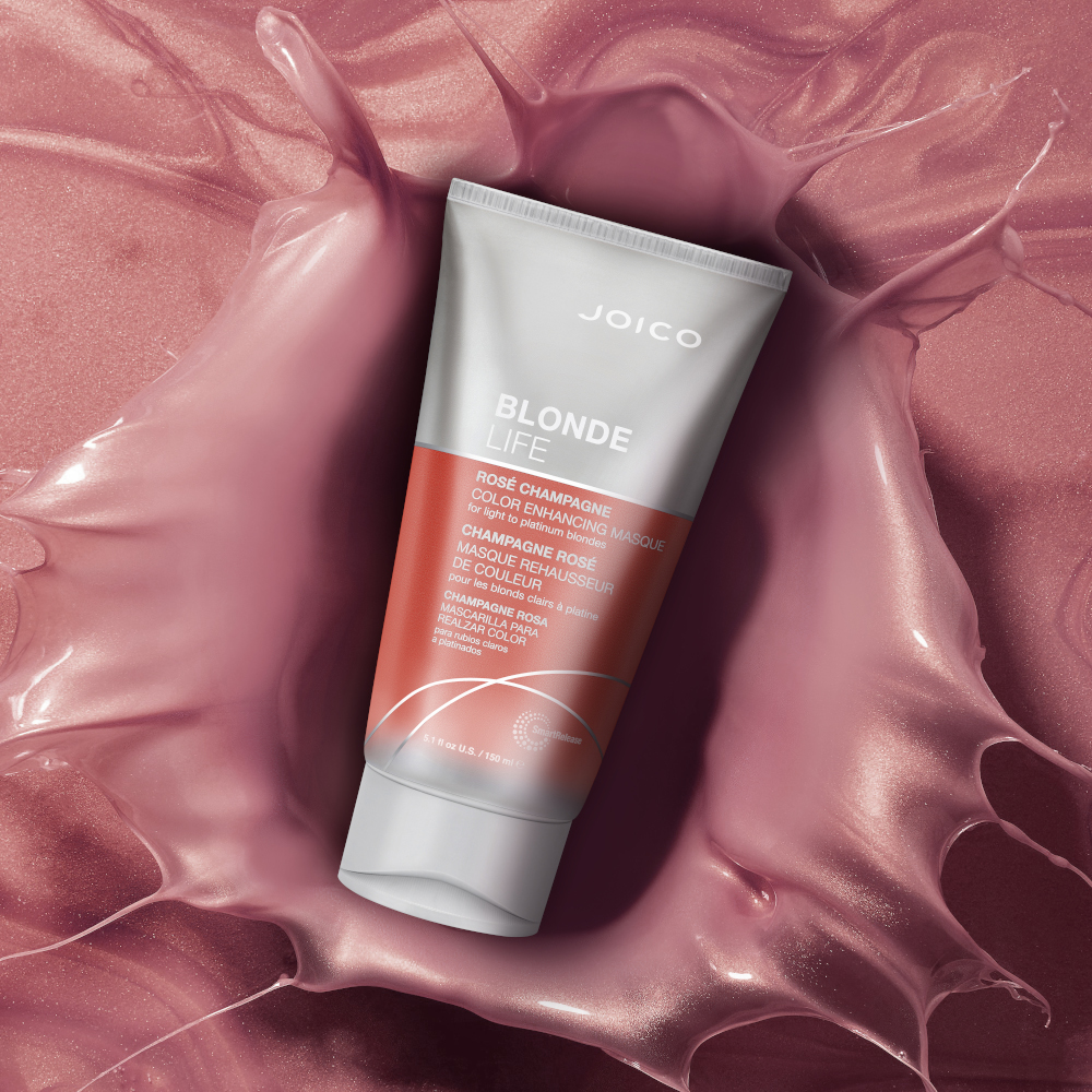 blonde life rose champagne tube splash color